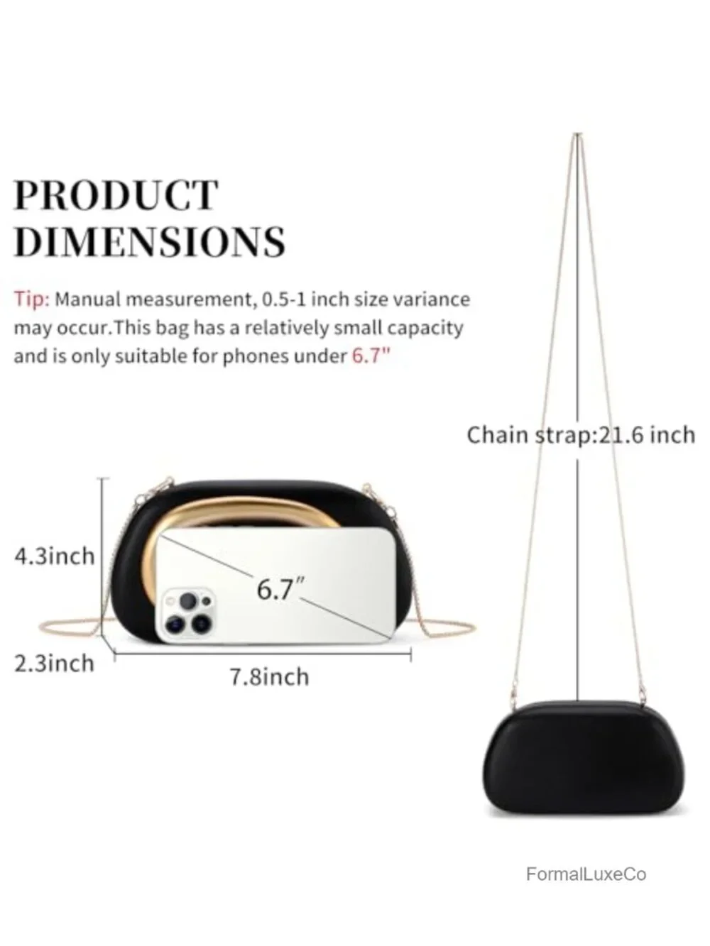 Marble Acrylic and Vegan Leather Evening Clutch Purse with Metal Handle